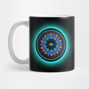 Third Eye, Lotus Flower Mandala. Protection and Guidance. Mug